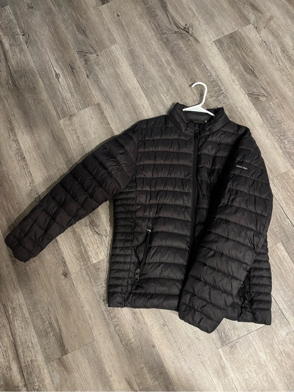 Calvin Klein Black Quilted Packable 7° Lightweight Puffer Jacket